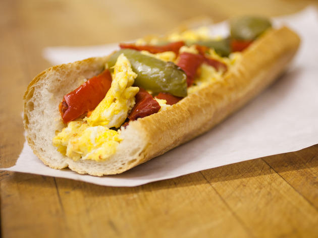 Order Pepper and Egg Sub food online from Boston House of Pizza store, Roslindale on bringmethat.com