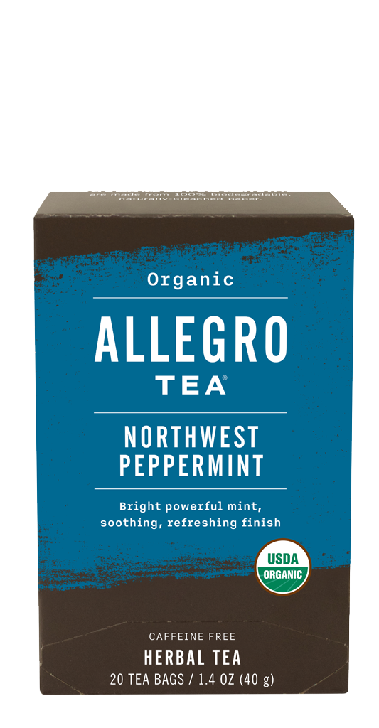 Order Organic Northwest Peppermint (20 Tea Bags) food online from Allegro Coffee store, Omaha on bringmethat.com