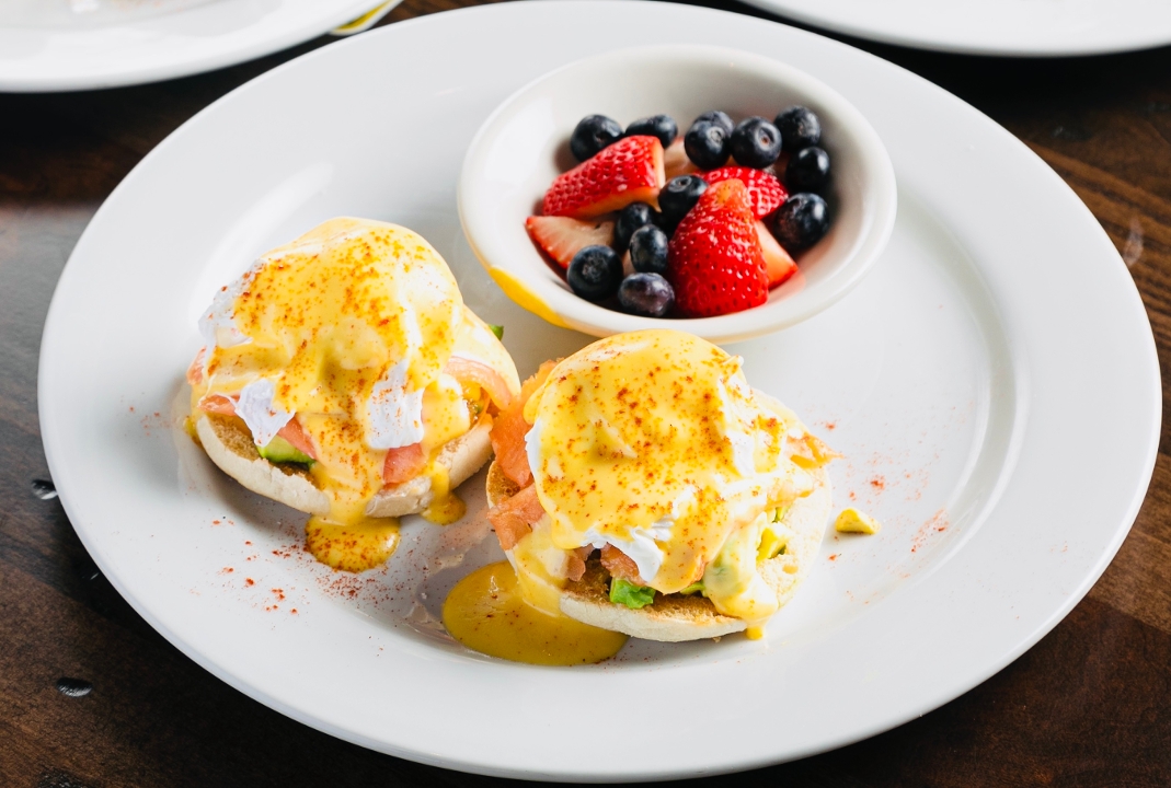 Order Smoked Salmon Benedict food online from Busboys and Poets store, Washington on bringmethat.com
