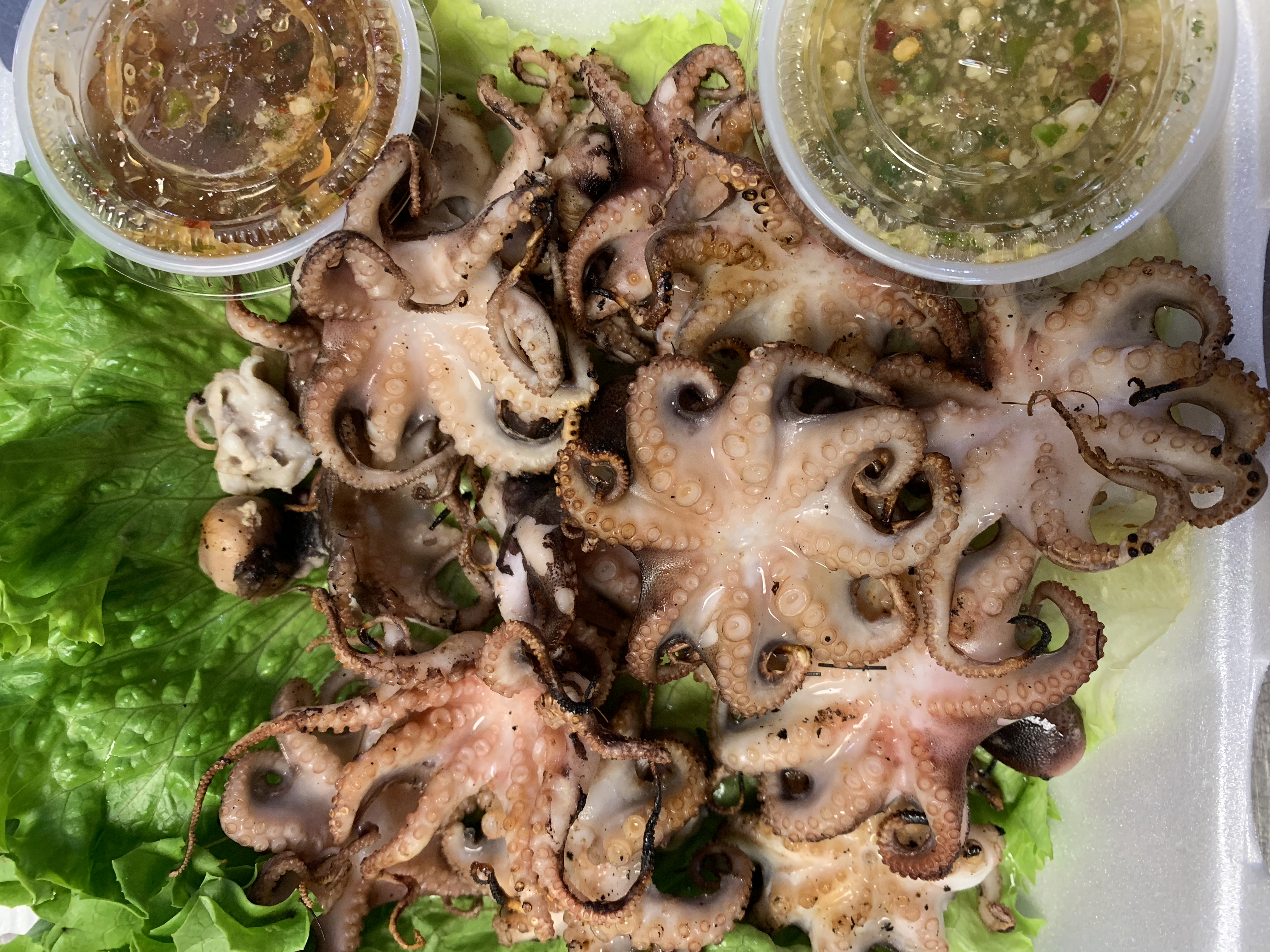 Order Grilled Baby Octopus   food online from Cajun Seafood House store, Los Angeles on bringmethat.com