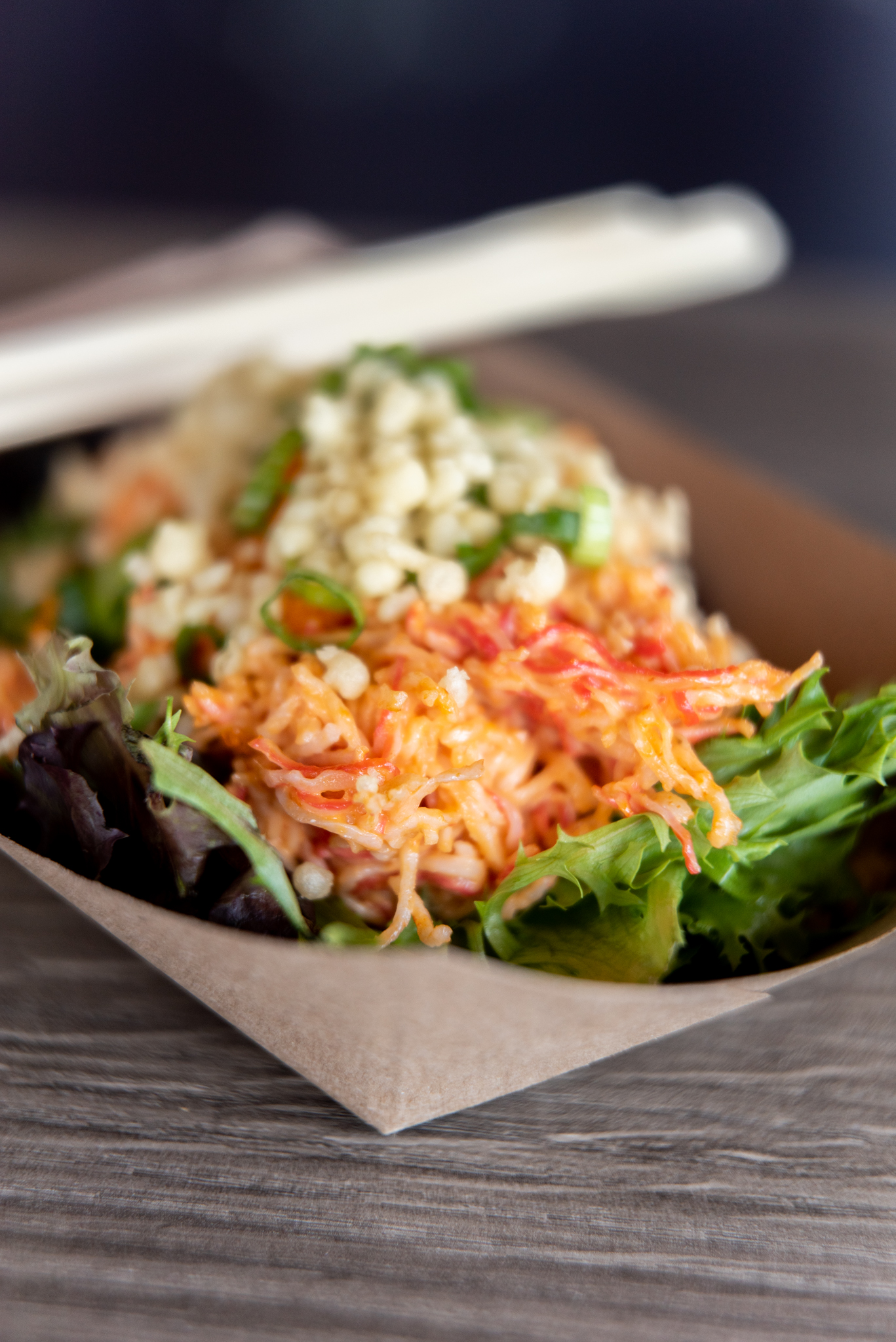 Order Spicy Kani Salad food online from Yum Sushi Burrito & Poke store, Arden on bringmethat.com