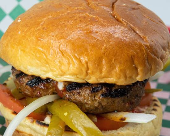 Order Burger Kabob W/ French Fries food online from Kabob Q store, Willowbrook on bringmethat.com