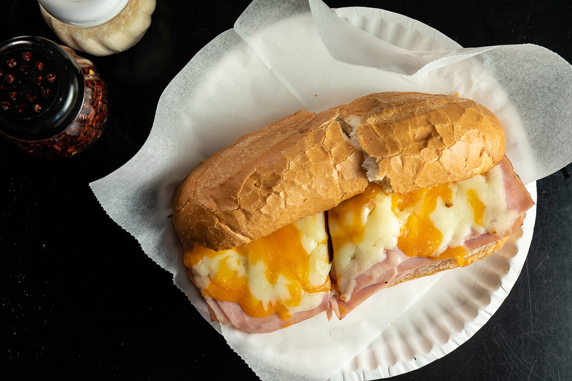Order Ham & Cheese Sandwich - Sandwich food online from Brick 3 Pizza store, Milwaukee on bringmethat.com