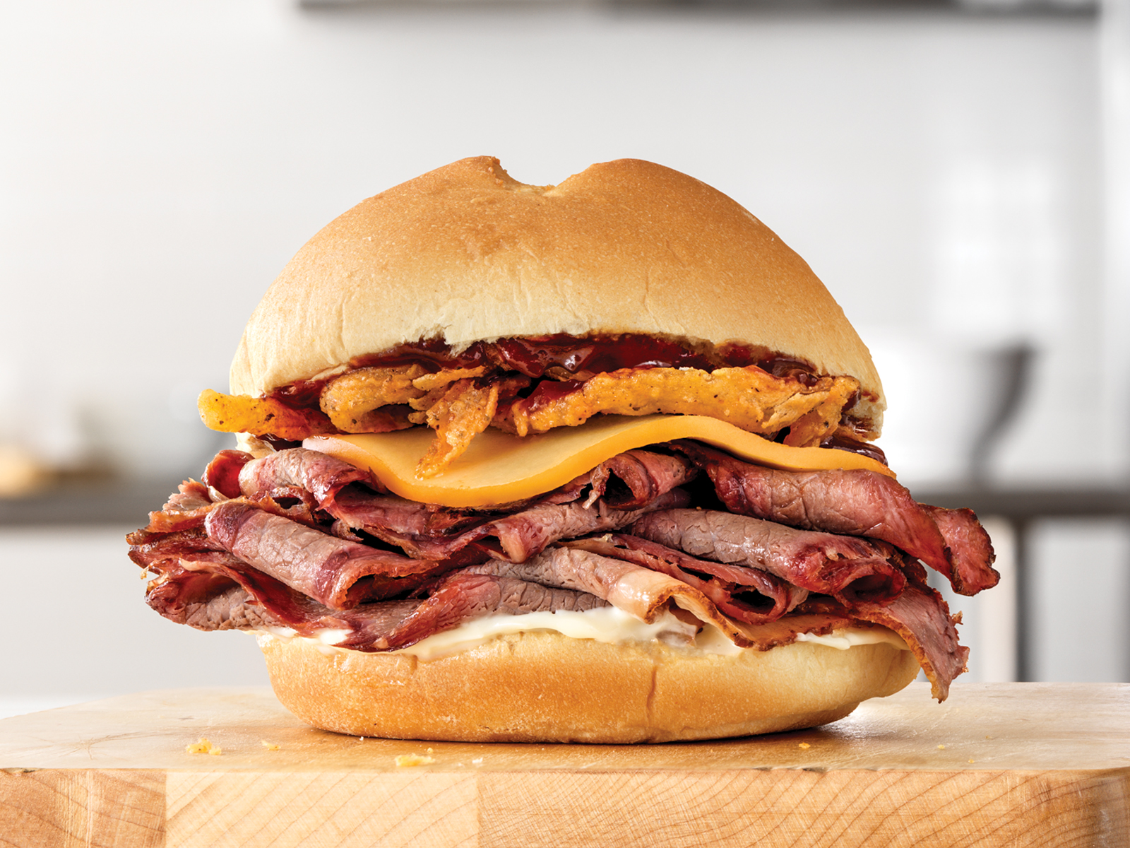 Order Smokehouse Brisket Sandwich food online from Arby store, Yuma on bringmethat.com
