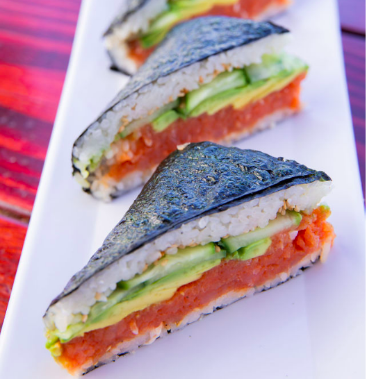 Order Sushi Sandwich food online from Meshuga 4 Sushi - N. La Brea Ave. store, Los Angeles on bringmethat.com