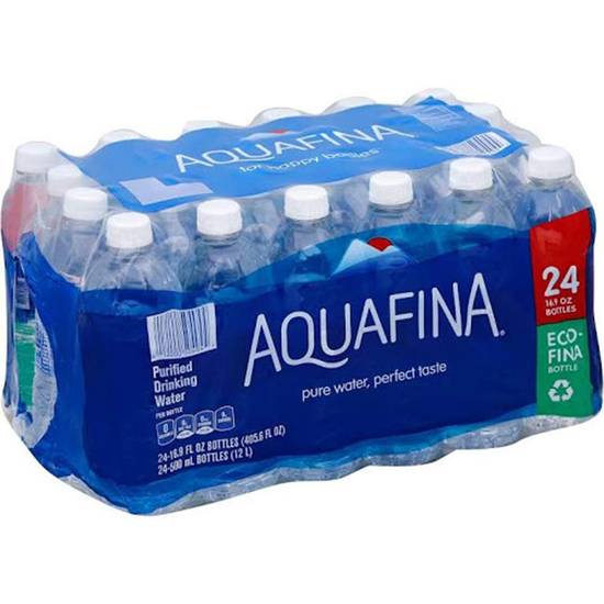 Order Aquafina Bottled Water Pack Of 24 food online from Deerings Market store, Traverse City on bringmethat.com