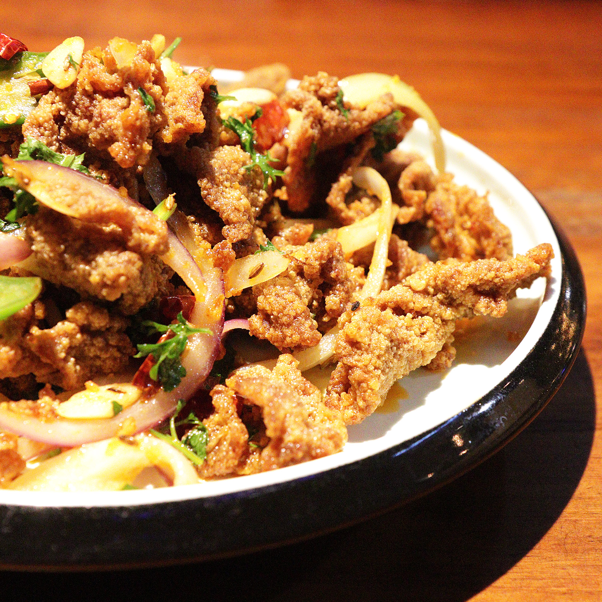 Order Sauteed Crispy Beef food online from Cafe Wang store, La Verne on bringmethat.com