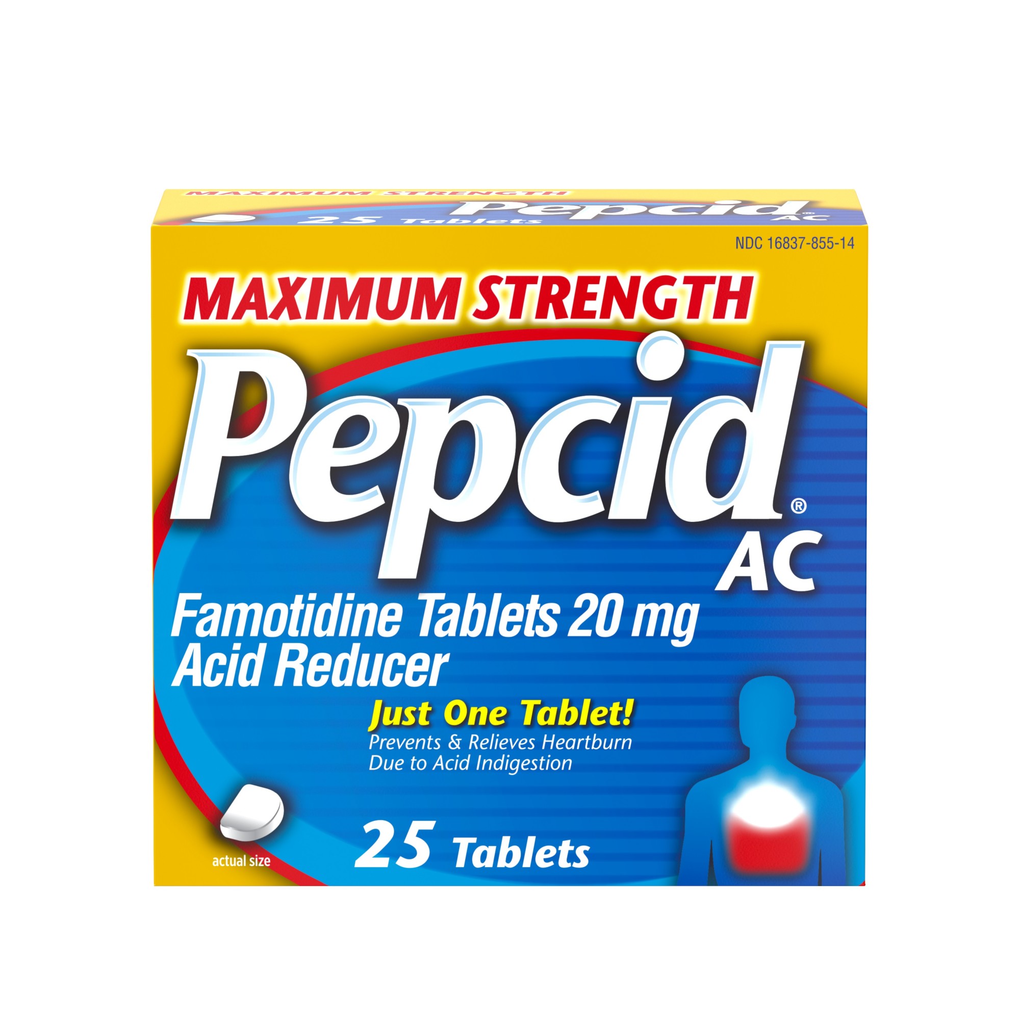 Order Pepcid AC Maximum Strength for Heartburn Prevention & Relief - 25 ct food online from Rite Aid store, MILLER PLACE on bringmethat.com
