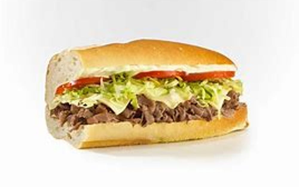 Order California Cheese Steak Sub - 7" food online from Pino's Pizzeria store, Easton on bringmethat.com