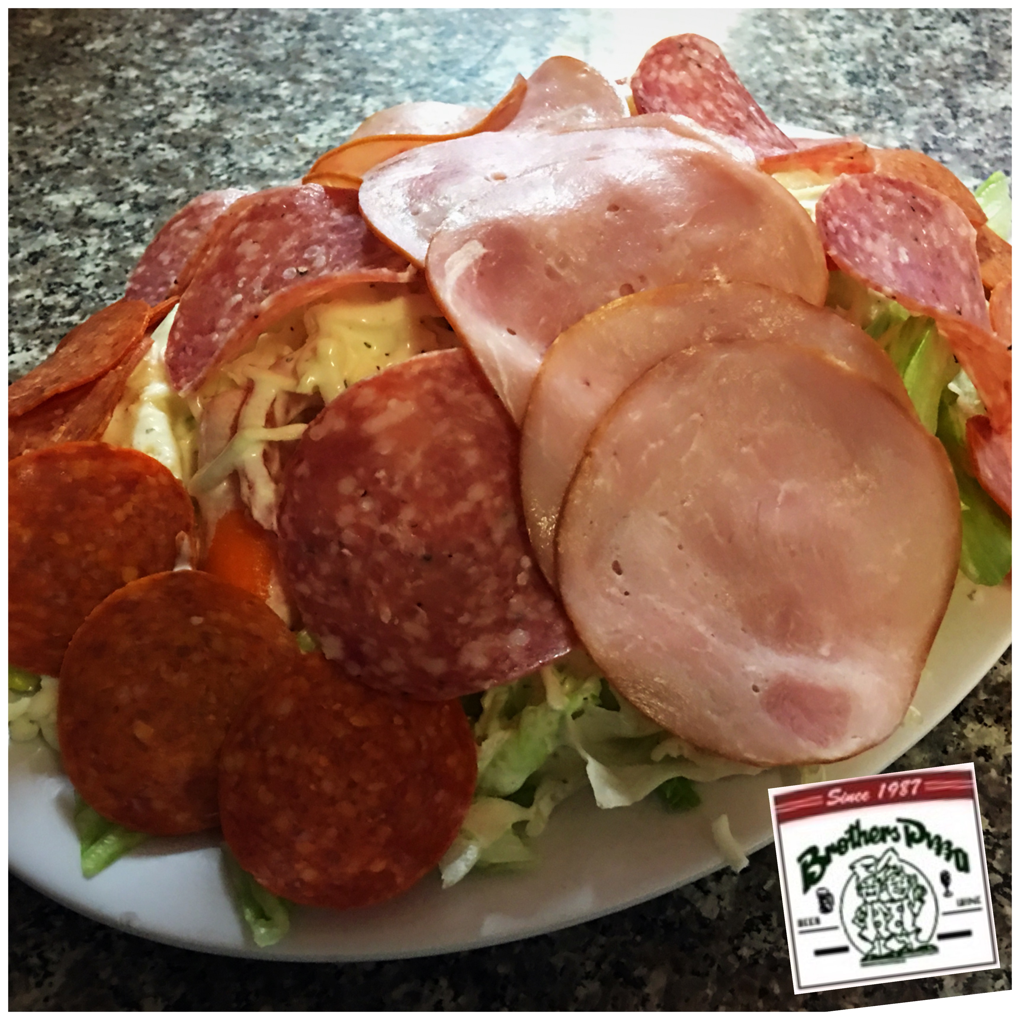 Order Antipasto Salad  food online from Brothers Pizza store, San Francisco on bringmethat.com