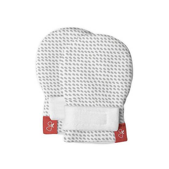 Order goumi® Organic Cotton Preemie Mitts in Grey Drops food online from Bed Bath & Beyond store, Lancaster on bringmethat.com