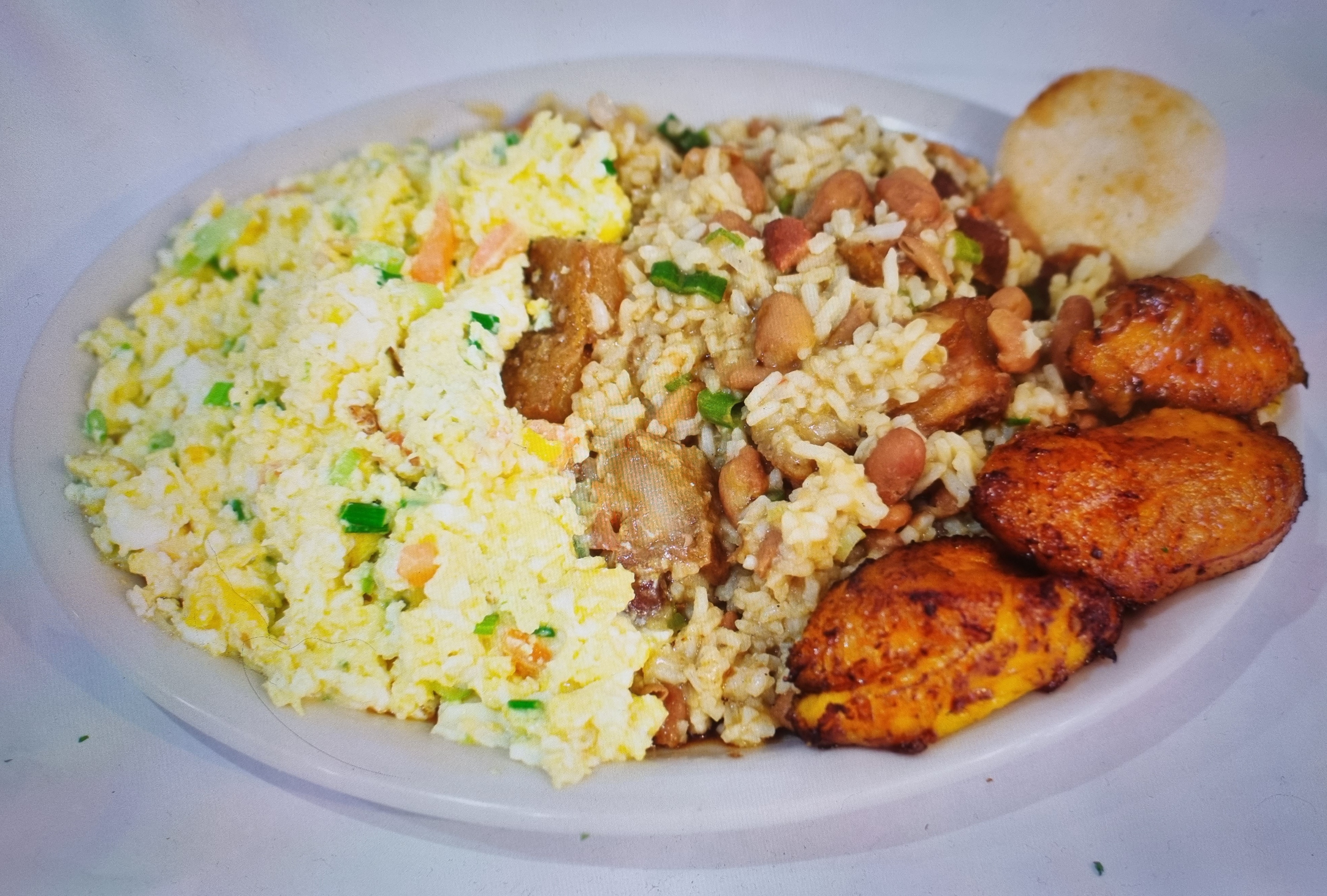 Order Calentado con Huevo al Gusto / Mixed Rice And Beans with Eggs food online from Mr. Mario store, College Point on bringmethat.com