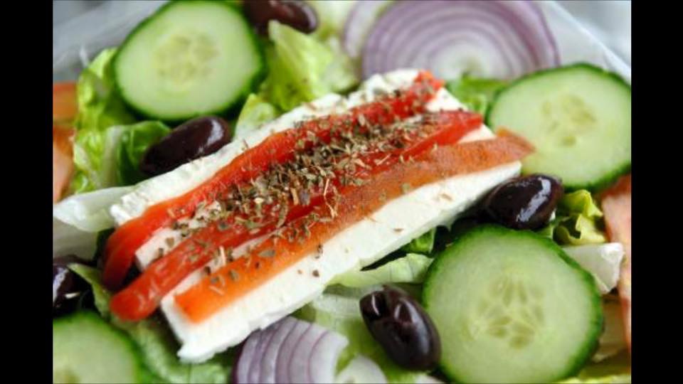 Order Authentic Greek Salad food online from Old Village Grill store, Penn Hills on bringmethat.com