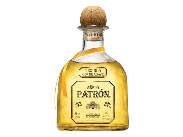 Order Patrón Añejo Tequila - 375ml Bottle food online from Josh Wines & Liquors Inc store, New York on bringmethat.com