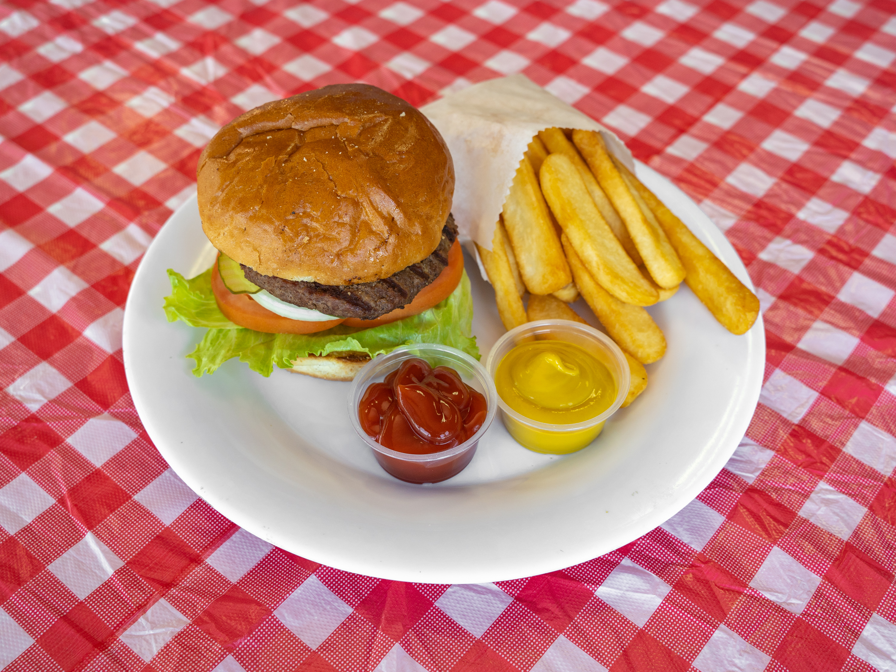 Order Hamburger food online from Superb Burger Fish And Chips store, Sacramento on bringmethat.com