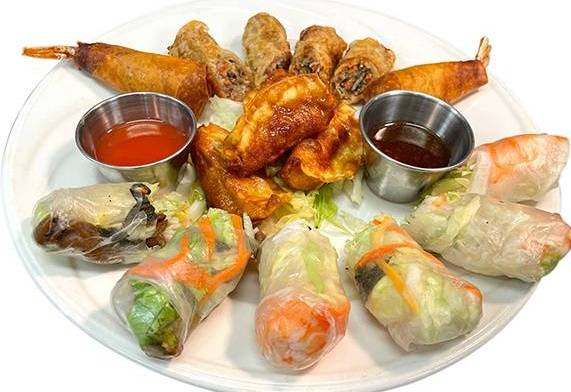 Order 18. District Samplers food online from Saigon District Restaurant store, Huntington Beach on bringmethat.com