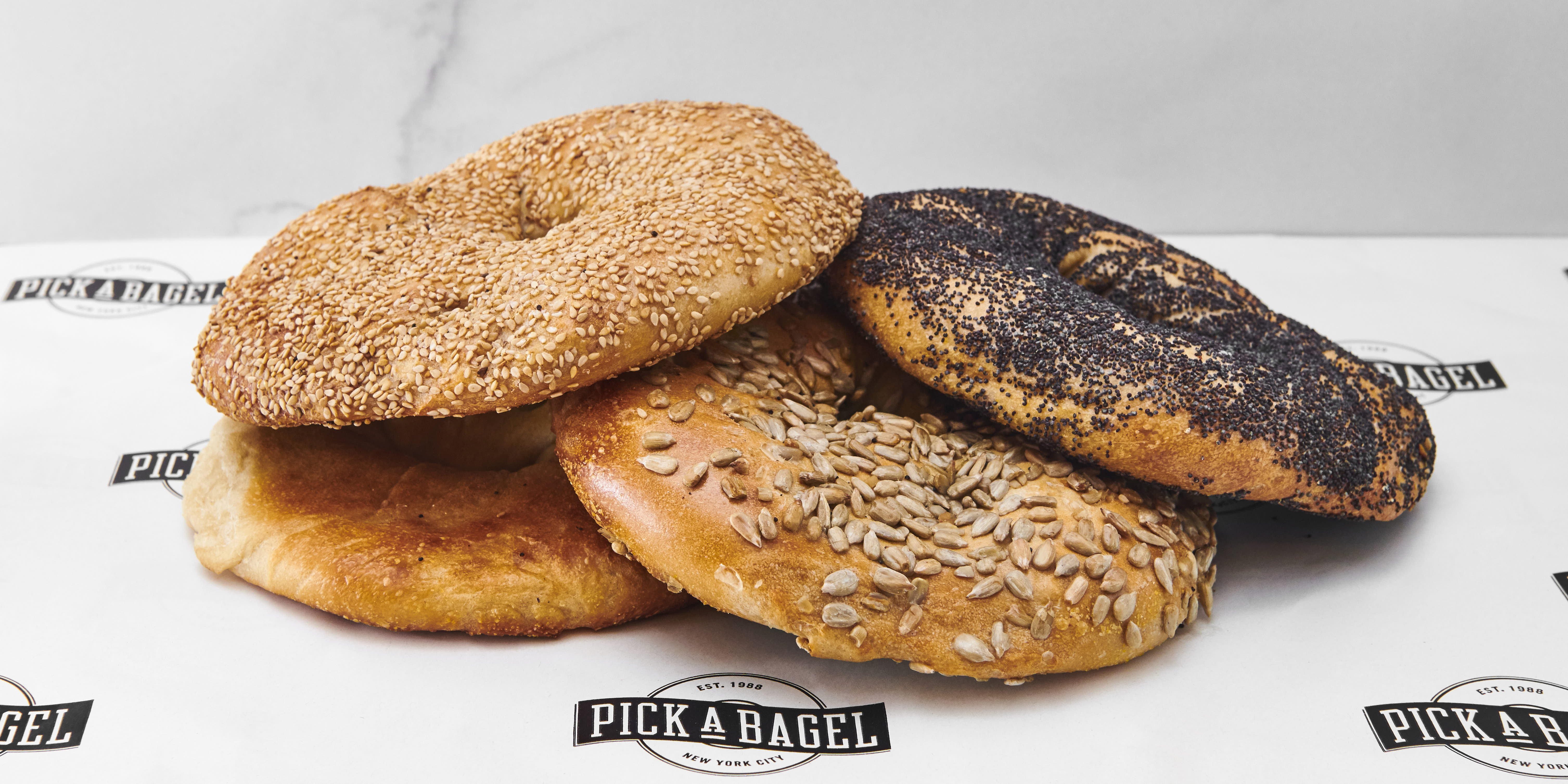 Order Flat Bagel food online from Pick a Bagel store, New York on bringmethat.com