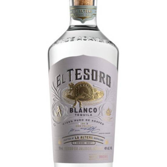 Order El Tesoro Tequila Blanco - 750ml food online from Rowland Heights Liquor store, Rowland Heights on bringmethat.com