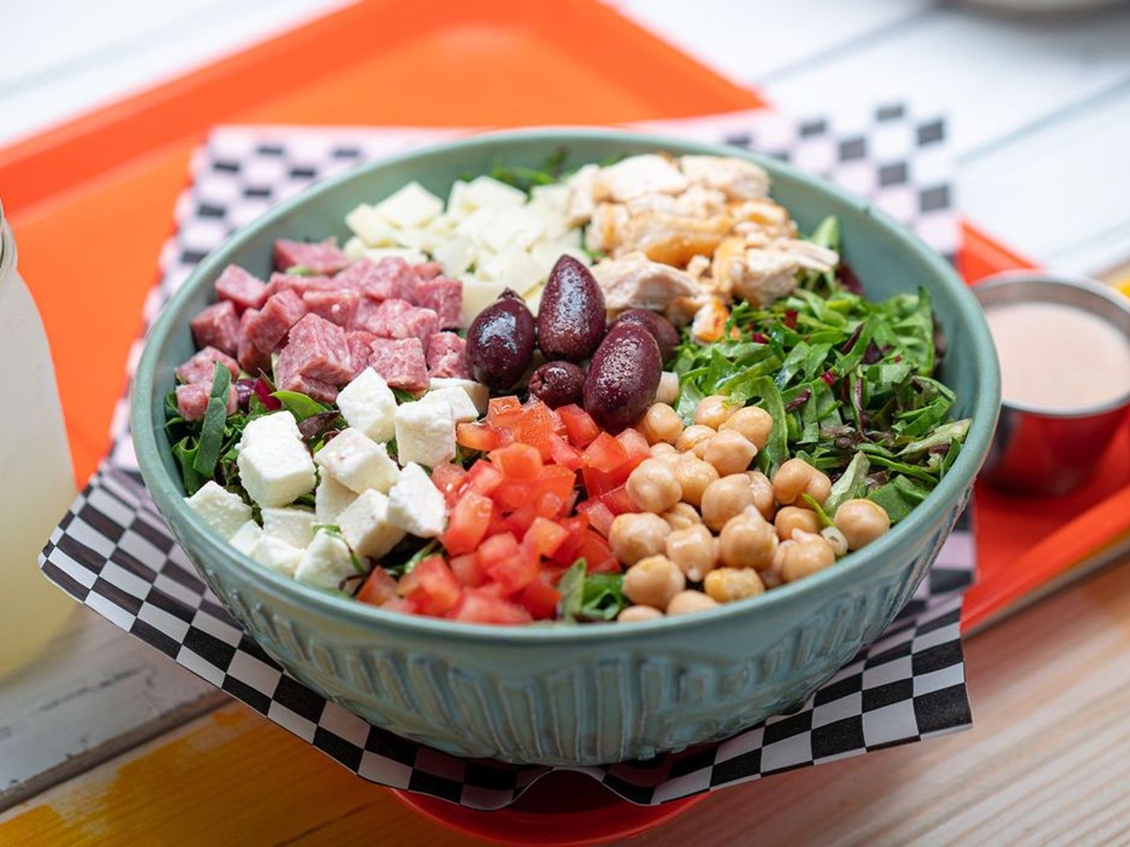 Order Signature Chop Salad food online from Cheebo store, Culver City on bringmethat.com