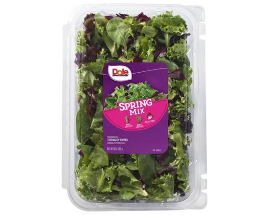 Order Dole · Spring Mix Salad (10 oz) food online from Shaw's store, Newburyport on bringmethat.com