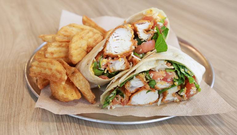 Order Buffalo Tender Wrap Basket food online from Wing Zone store, Alexandria on bringmethat.com