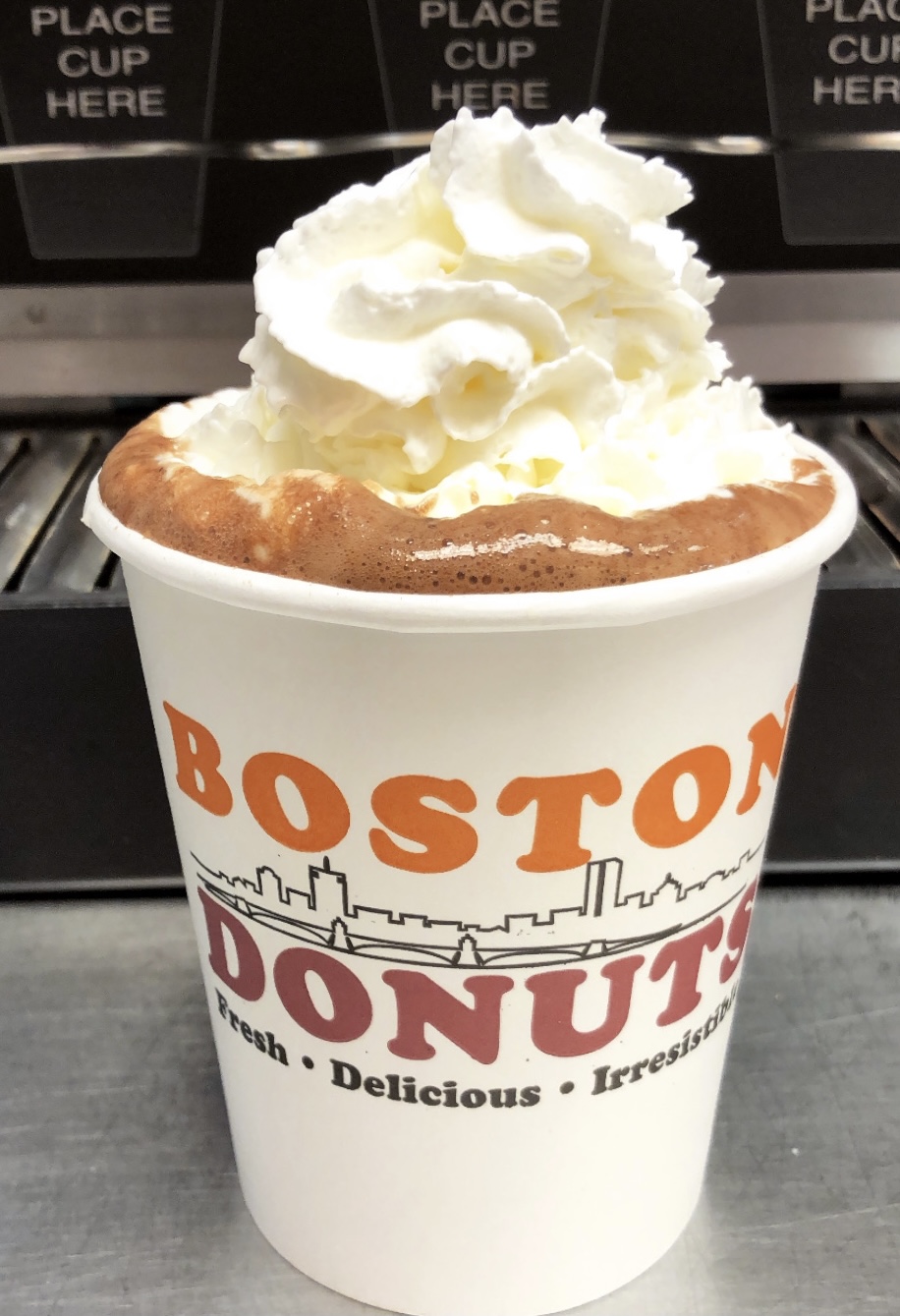 Order Hot Chocolate food online from Boston Donuts store, Fitchburg on bringmethat.com