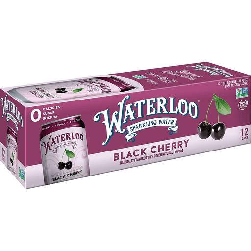 Order Waterloo Black Cherry Sparkling Water 12PK (12PK 12 OZ) 137695 food online from BevMo! store, Milpitas on bringmethat.com