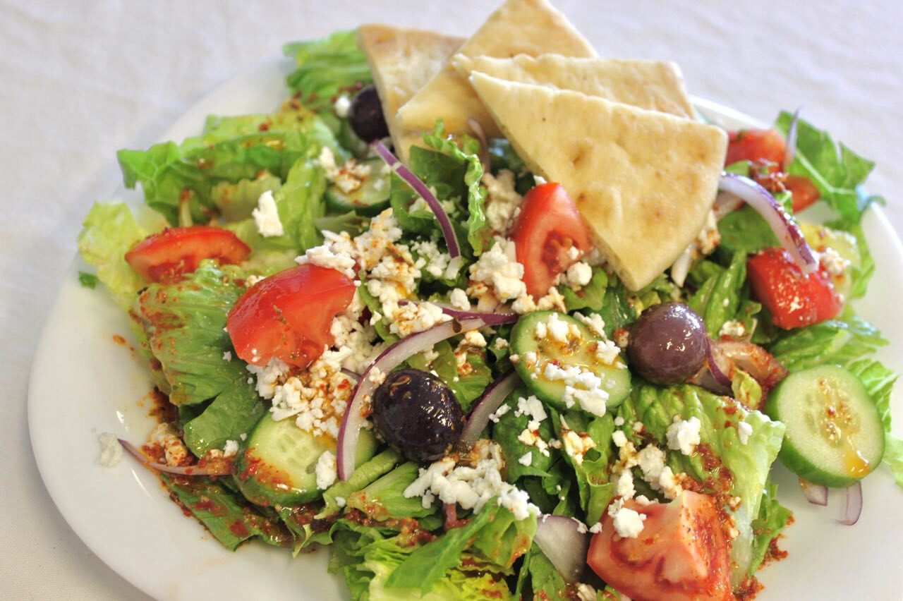 Order Greek Salad food online from Greek Bistro store, Henderson on bringmethat.com