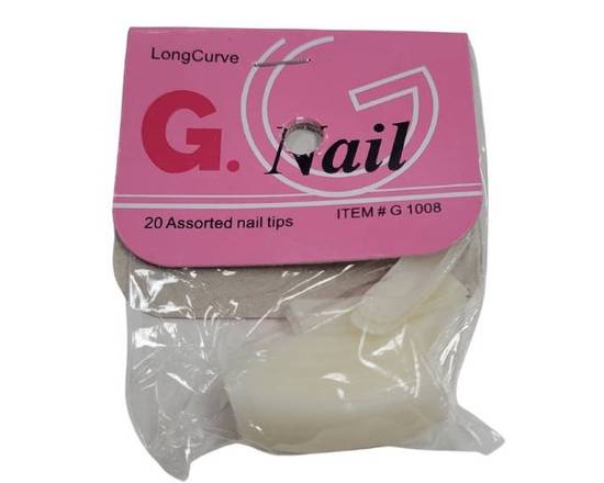 Order Nail Tips Long Curve (20 Assorted pcs)  food online from iDa Beauty Supply Store store, Middletown on bringmethat.com