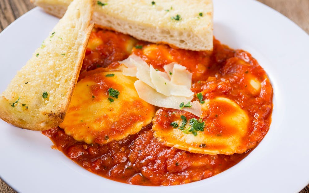 Order Four Cheese Blend Ravioli - Serves 1-3 People food online from Rosati Pizza store, Scottsdale on bringmethat.com