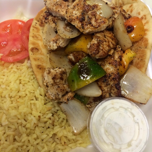 Order Chicken Kabob Dinner Plate food online from Art's Drive-In store, Chicago on bringmethat.com