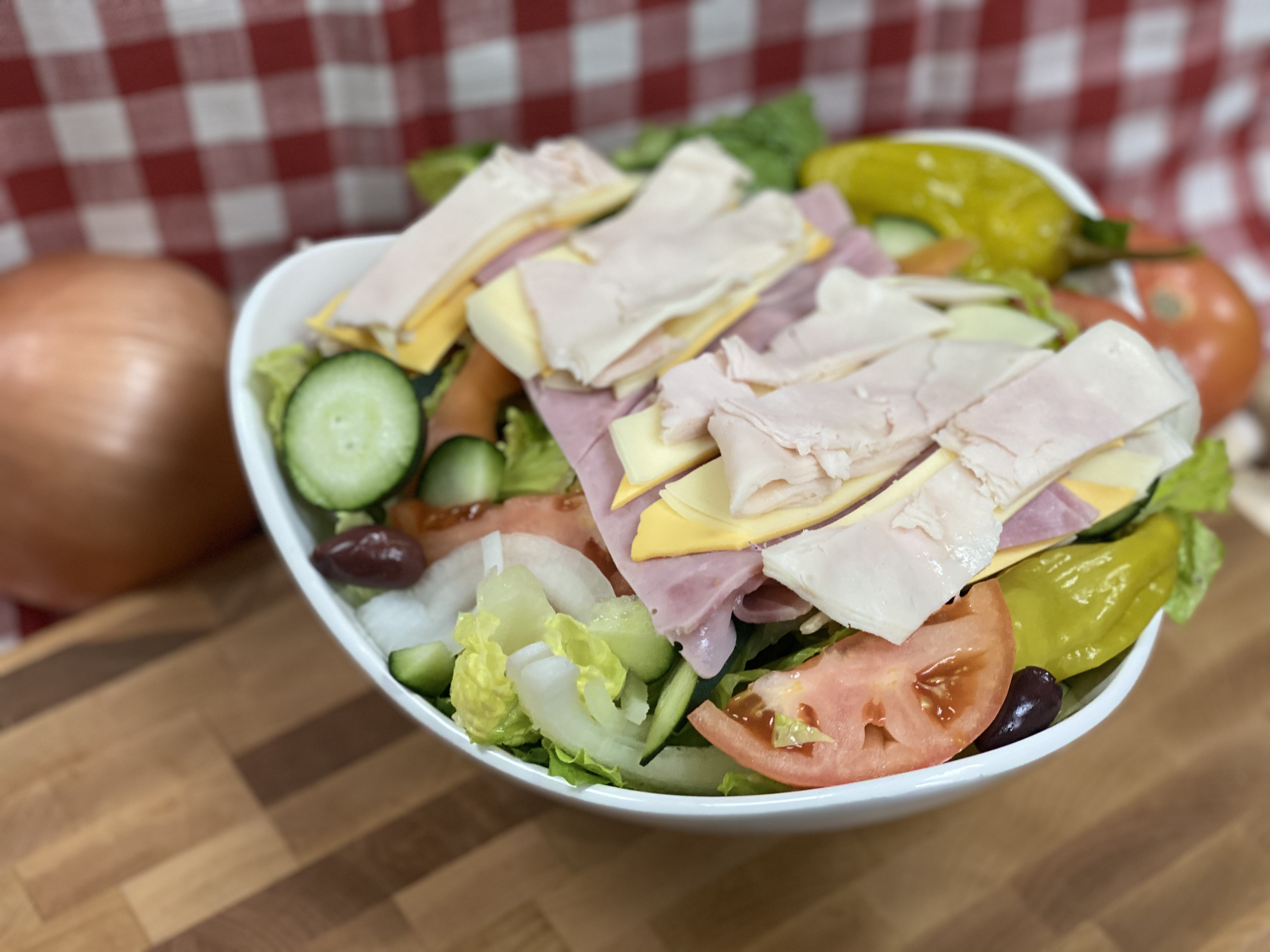 Order Chef Salad food online from Katsouprinis Pizza Squared store, Bethesda on bringmethat.com