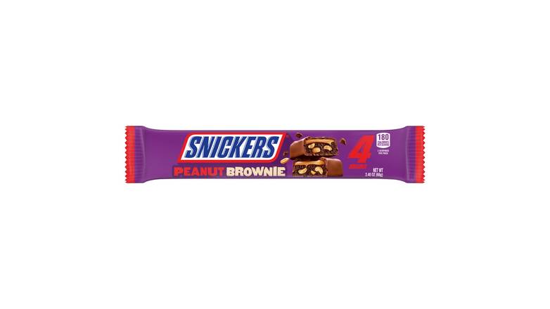 Order Snickers Peanut Brownie Squares Share Size Chocolate Candy Bar food online from Red Roof Market store, Lafollette on bringmethat.com