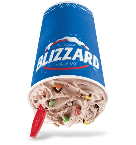 Order M&M's Milk Chocolate Candies Blizzard Treat food online from Dairy Queen store, Huntingdon Valley on bringmethat.com