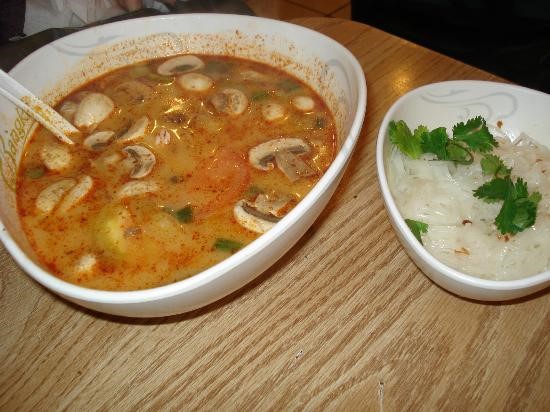 Order Spicy Thai Chicken Noodle Soup 泰式辣雞汤面 food online from Chengdu House store, Valley Village on bringmethat.com