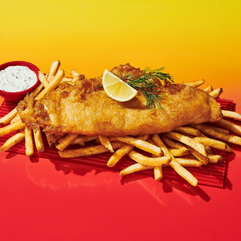 Order Beer-Battered Fish & Chips food online from Dave & Buster store, McDonough on bringmethat.com