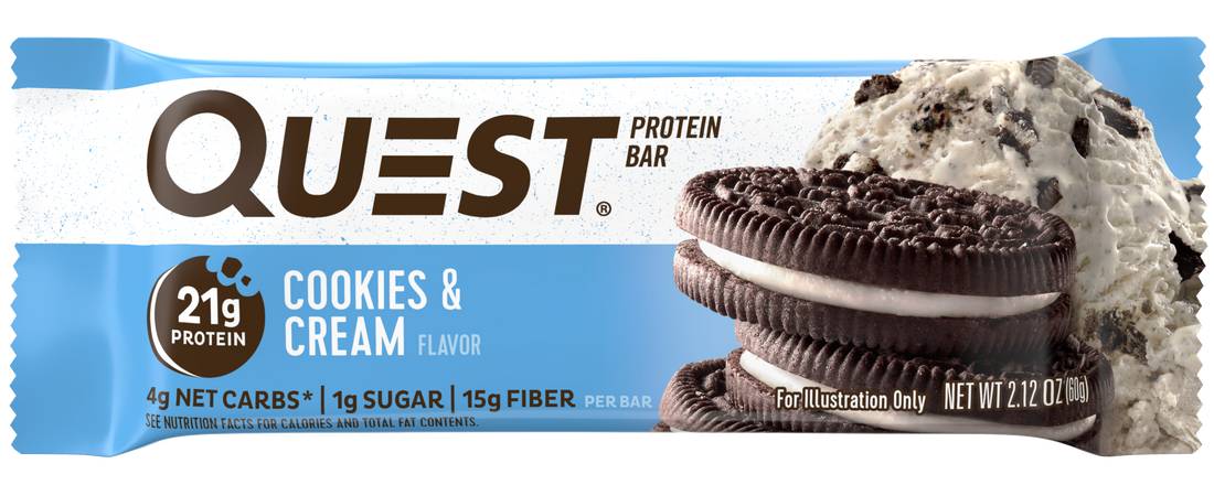 Order Quest Nutrition Protein Bar, Cookies & Cream food online from Cvs store, GREEN BAY on bringmethat.com