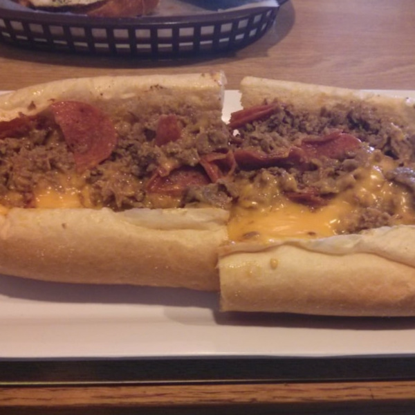 Order Pepperoni Cheesesteak Sub food online from California Pizza & Wings store, Baltimore on bringmethat.com