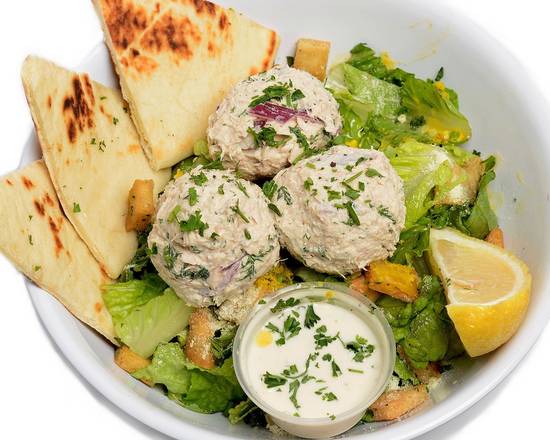 Order Wild Caught Tuna Salad Bowl food online from George's Greek Grill-Fig at 7th store, Los Angeles on bringmethat.com
