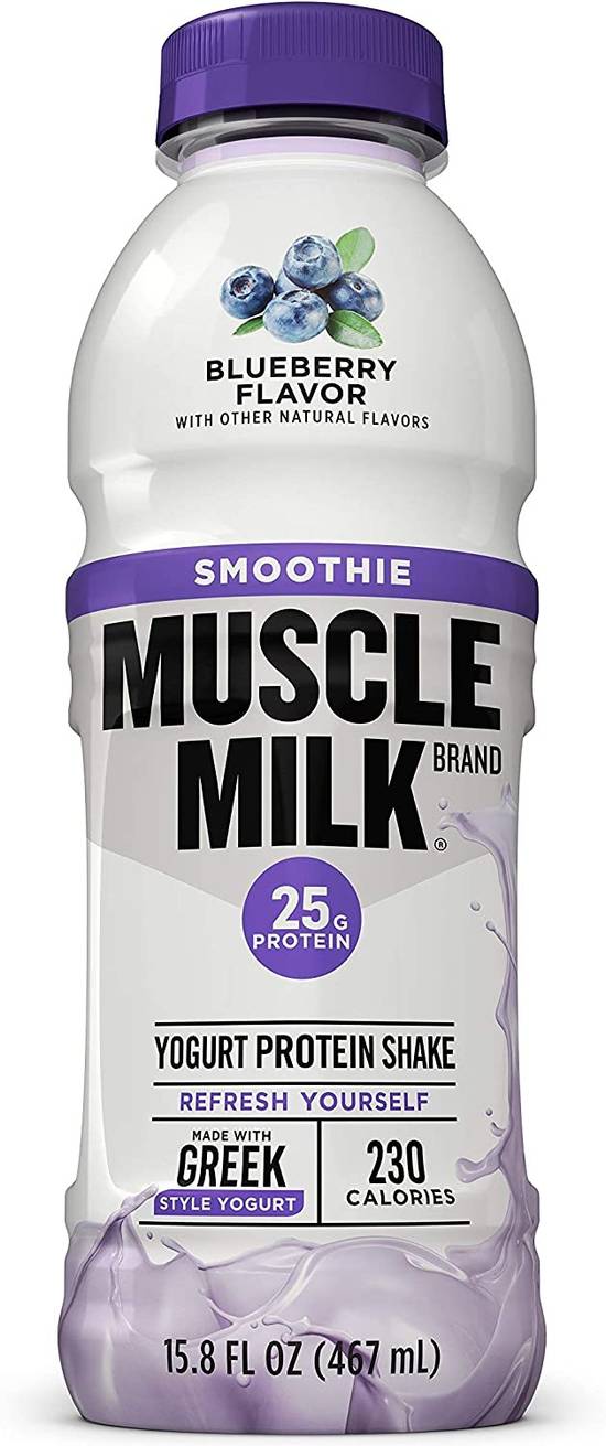Order Muscle Milk Smoothie Blueberry food online from Deerings Market store, Traverse City on bringmethat.com
