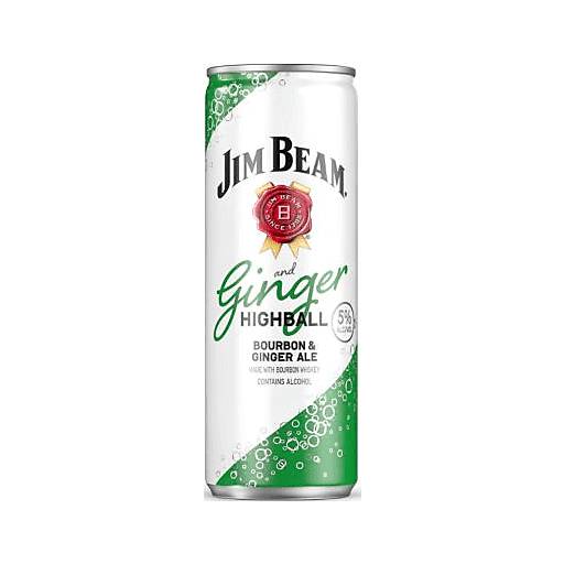 Order Jim Beam Cocktail Ginger Highball (4PK 355 ML) 135945 food online from Bevmo! store, Simi Valley on bringmethat.com