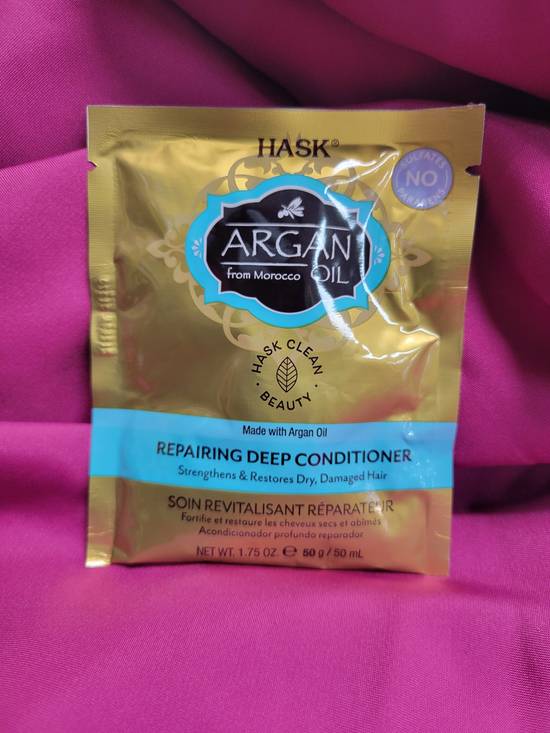 Order HASK Argan Oil Repairing Deep Conditioner  food online from iDa Beauty Supply Store store, Middletown on bringmethat.com