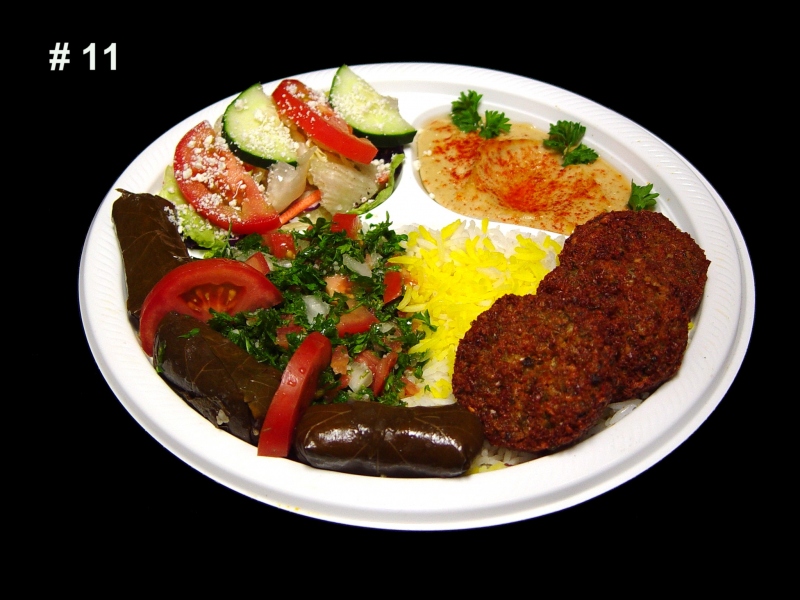 Order Veggie Sampler Plate food online from Mediterranean delight store, Glendale on bringmethat.com