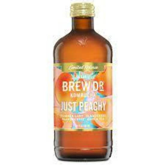 Order Brew Dr Organic Kombucha - Just Peachy 14 oz food online from IV Deli Mart store, Goleta on bringmethat.com