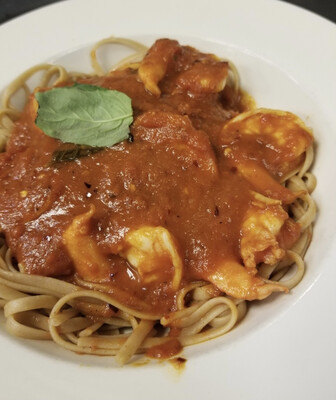 Order Shrimp Fra Diavolo food online from Piccolo store, Bellmore on bringmethat.com