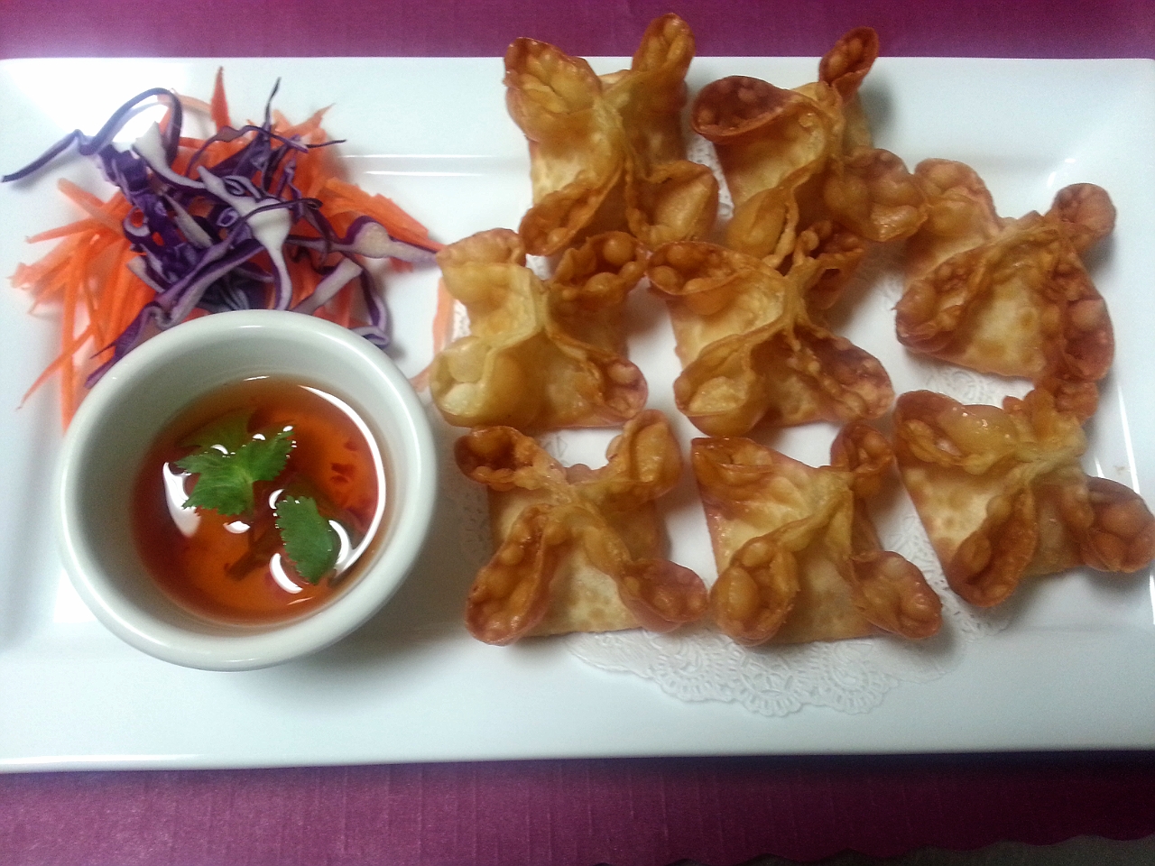 Order Cream Cheese Wontons food online from Thai Chef Cuisine store, Azusa on bringmethat.com