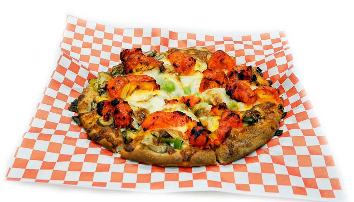 Order Chicken Pizza food online from M Cafe & Grill store, Lake Forest on bringmethat.com