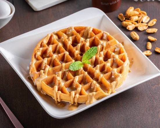 Order Peanut Butter & Condense Milk Waffle food online from Shooting Star Cafe store, Oakland on bringmethat.com