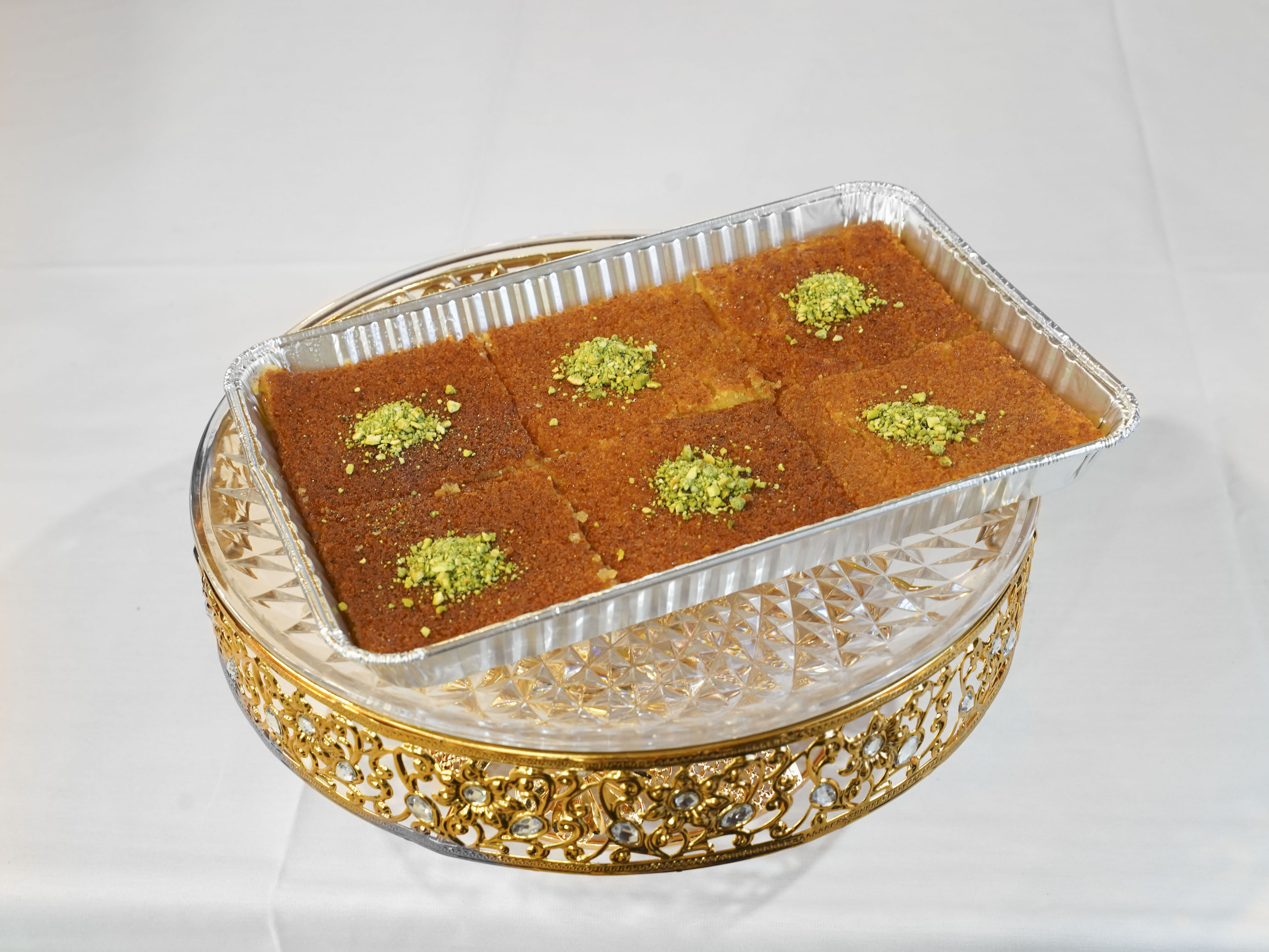 Order Knafeh Na'ma Tray food online from Nablus Sweets store, Bridgeview on bringmethat.com