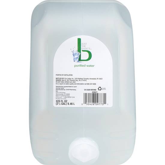 Order Just The Basics Purified Water, 320 OZ food online from Cvs store, PEARL on bringmethat.com